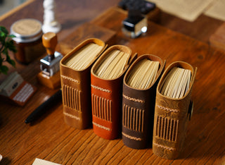 Premium Handmade Genuine Leather Notebook with Brass Button