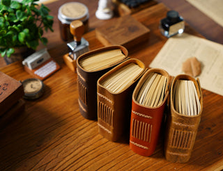 Premium Handmade Genuine Leather Notebook with Brass Button