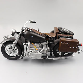 Vintage Sidecar Motorcycle  - Handmade Model