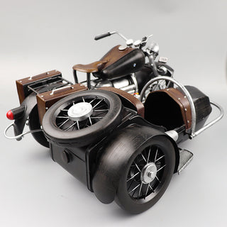 Vintage Sidecar Motorcycle  - Handmade Model