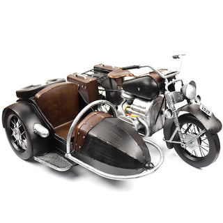 Vintage Sidecar Motorcycle  - Handmade Model