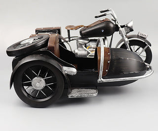 Vintage Sidecar Motorcycle  - Handmade Model