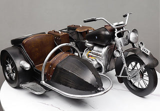 Vintage Sidecar Motorcycle  - Handmade Model