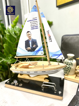 Custom Sailing Boat Model with Logo Printing | QTDN