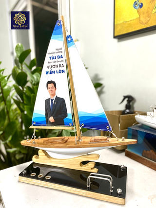 Custom Sailing Boat Model with Logo Printing | QTDN