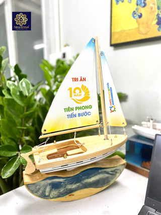 Custom Sailing Boat Model with Logo Printing | QTDN