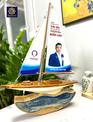 Custom Sailing Boat Model with Logo Printing | QTDN06
