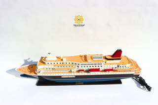 NIPPON MARU Wooden Ship Model 100cm with Lights - Handcrafted Maritime Display