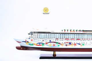 NORWEGIAN STAR Cruise Ship Model 100cm - Handcrafted Wooden Display