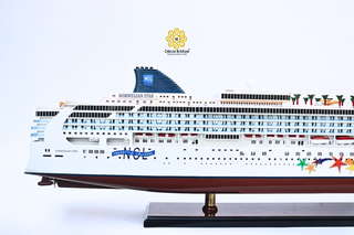NORWEGIAN STAR Cruise Ship Model 100cm - Handcrafted Wooden Display