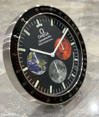OMEGA - Speedmaster Moonwatch Moon & Mars - Luxury Wall Clock Decoration