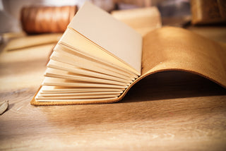 Handmade Leather Notebook With Strap Closure - NO002