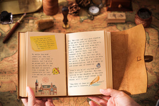 Handmade Leather Notebook With Strap Closure - NO002