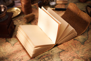 Handmade Leather Notebook With Strap Closure - NO002