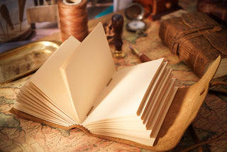 Handmade Leather Notebook With Strap Closure - NO002