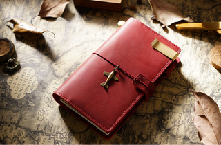 Handmade Leather Journal – Thread-Bound & Refillable - NO007