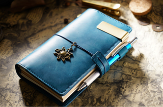 Handmade Leather Journal – Thread-Bound & Refillable - NO007