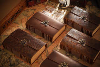 Butterfly Lock Handmade Leather Diary - NO001