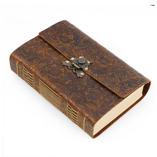 Butterfly Lock Handmade Leather Diary - NO001