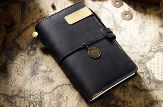 Handmade Leather Journal – Thread-Bound & Refillable - NO007