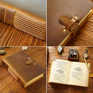 Buckle Closure – Handmade Genuine Leather Journal - NO003