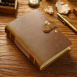Buckle Closure – Handmade Genuine Leather Journal - NO003