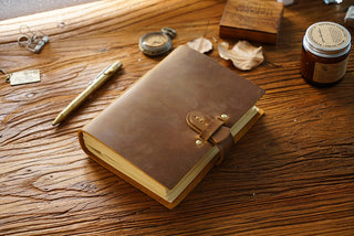 Buckle Closure – Handmade Genuine Leather Journal - NO003