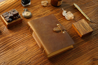 Buckle Closure – Handmade Genuine Leather Journal - NO003