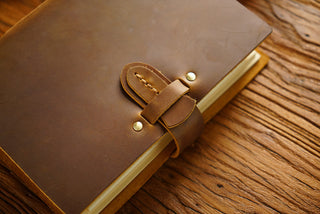 Buckle Closure – Handmade Genuine Leather Journal - NO003