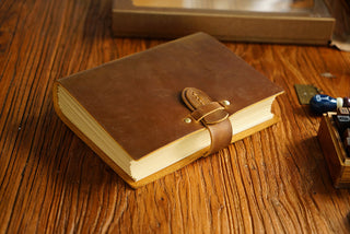 Buckle Closure – Handmade Genuine Leather Journal - NO003