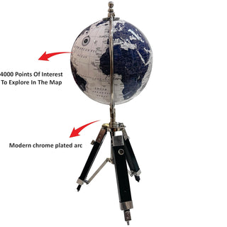 Artistic Decorative Globe 8" - Tripod Base Version