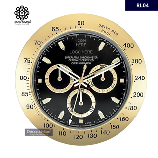 DAY-TON Gold & Black - RL Wall Clock Décoration