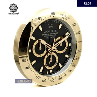 DAY-TON Gold & Black - RL Wall Clock Décoration