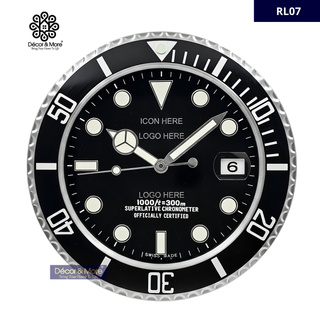Sub- Mar Black RL07 - RL Wall Clock Décoration