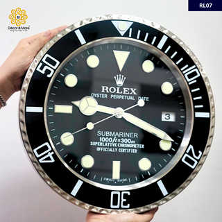 Submariner Collection - Silver Edge Style - Luxury Wall Clock Rolex* Decoration