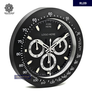 DAY-TON Black - RL Wall Clock Décoration