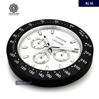 DAY-TON RL10 Panda White Wall Clock - RL Wall Clock Decoration