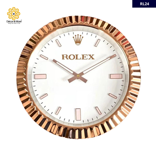President Date Just - Rose Gold Style - Luxury Rolex* Wall Clock Decoration
