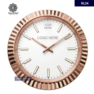 RL24 - Style Rose Gold - RL Wall Clock Décoration