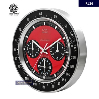 Daytona- Red - RL 26 | Premium Wall Clock Decoration