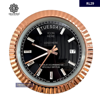 Date-Day Style RL Wall Clock Decoration