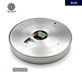 D-Date Silver & Green RL33 - RL Wall Clock Décoration