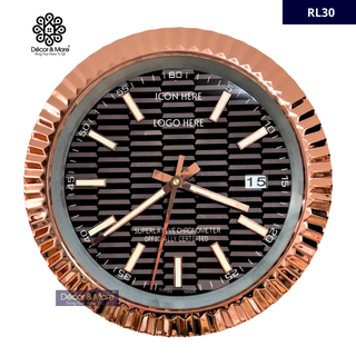 D-JUST RL30 Classic Rose Gold - RL Wall Clock Décoration