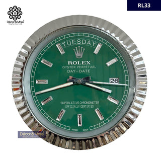 Day Date Collection - Fluted Bezel - Luxury Wall Clock Rolex* Decoration
