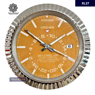 S-DWELL – White & Yellow - RL 37 | RL Wall Clock Décoration