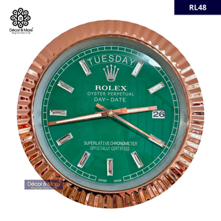 Day Date Collection - Fluted Bezel - Luxury Wall Clock Rolex* Decoration