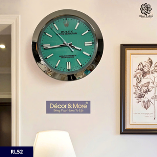 Oyster Perpetual  - Tiffany Style - Luxury Wall Clock Rolex* Decoration