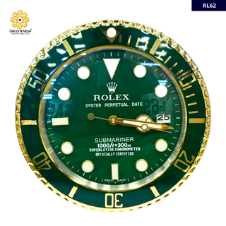 Submariner Collection - Gold Frame Style - Luxury Wall Clock Rolex * Decoration