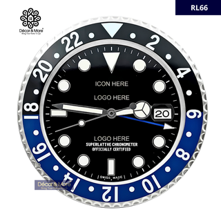 Sub - Mar Black & Blue RL66 - RL Wall Clock Décoration