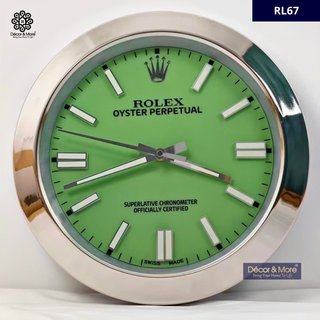 Oyster Perpetual  - Tiffany Style - Luxury Wall Clock Rolex* Decoration